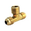 Swivel Pro Series 0.37 x 0.37 x 0.25 in. Dia. Flare To Flare To MPT Yellow Brass Reducing Tee, 5PK SW708201